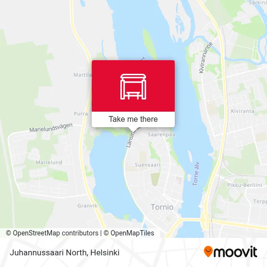 Juhannussaari North map