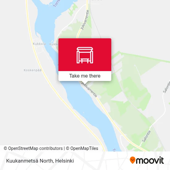 Kuukanmetsä North map