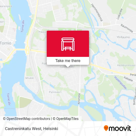 Castreninkatu West map