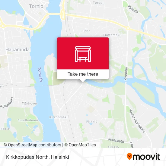 Kirkkopudas North map