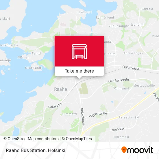 Raahe Bus Station map