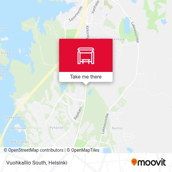 Vuohkallio South map