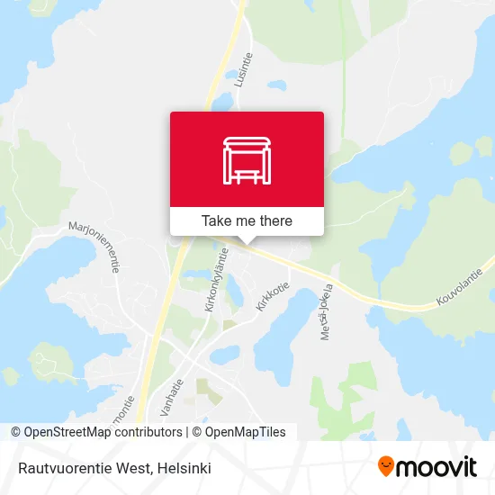 Rautvuorentie West map