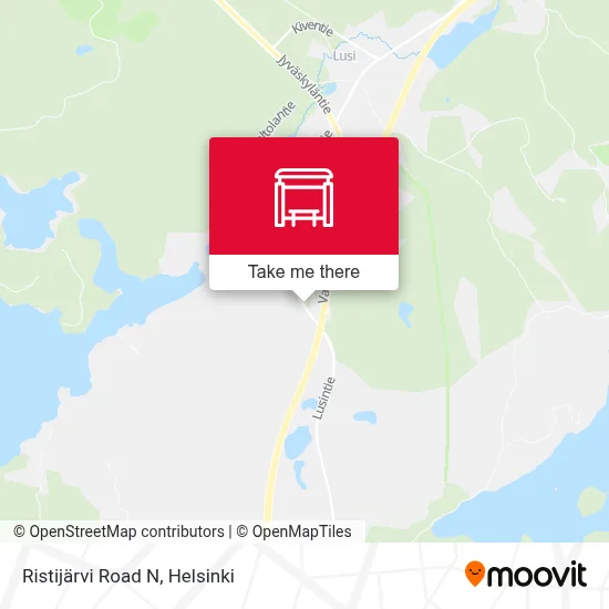 Ristijärvi Road N map