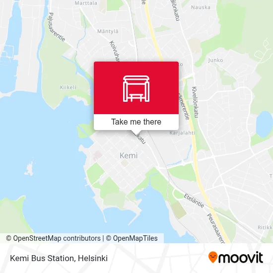 Kemi Bus Station map