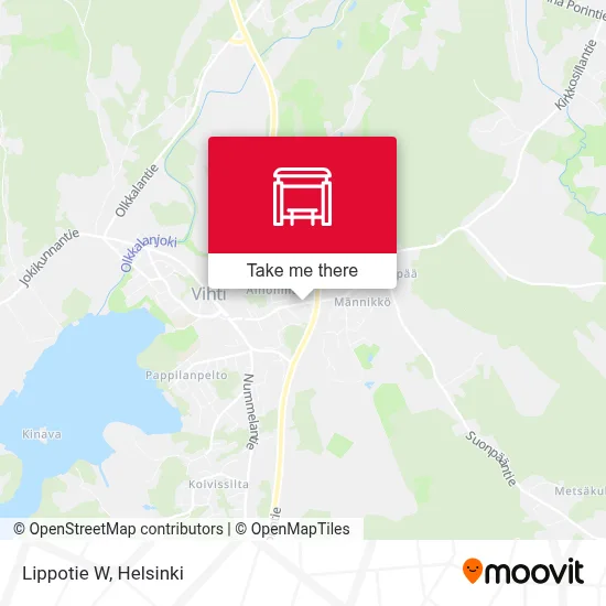 Lippotie W map