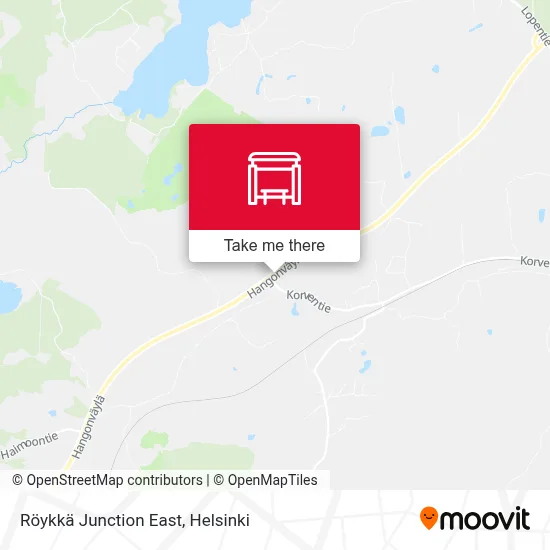 Röykkä Junction East map