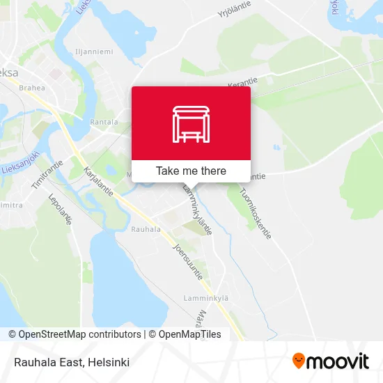 Rauhala East map