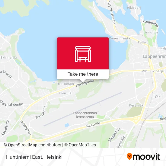 Huhtiniemi East map