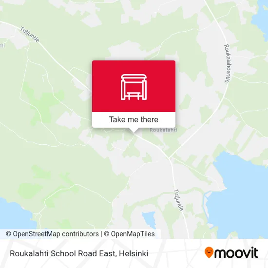 Roukalahti School Road East map