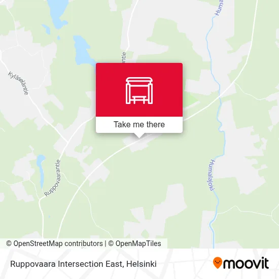 Ruppovaara Intersection East map