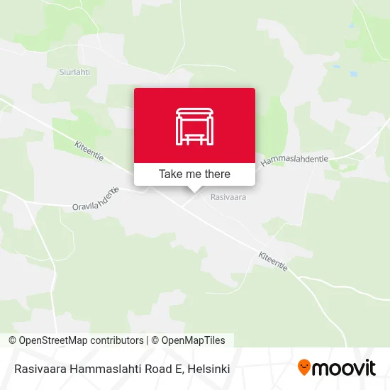 Rasivaara Hammaslahti Road E map