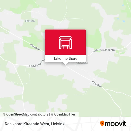 Rasivaara Kiteentie West map