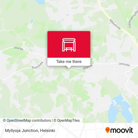 Myllyoja Junction map