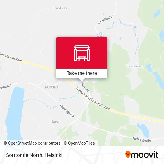 Sorttontie North map