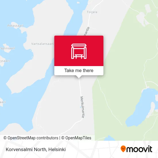 Korvensalmi North map