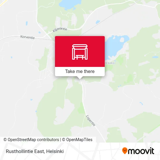 Rusthollintie East map