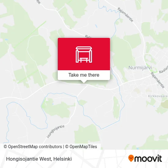 Hongisojantie West map