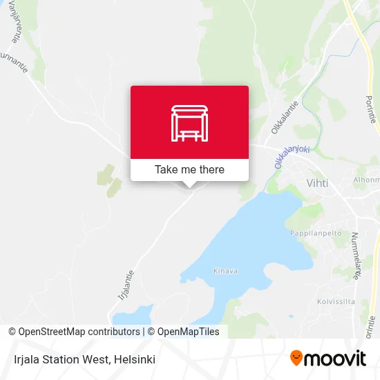 Irjala Station West map