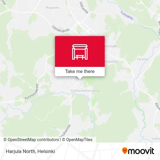 Harjula North map