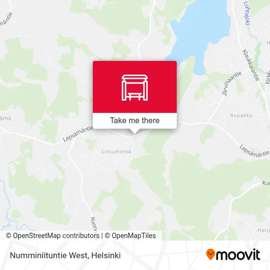 Numminiituntie West map