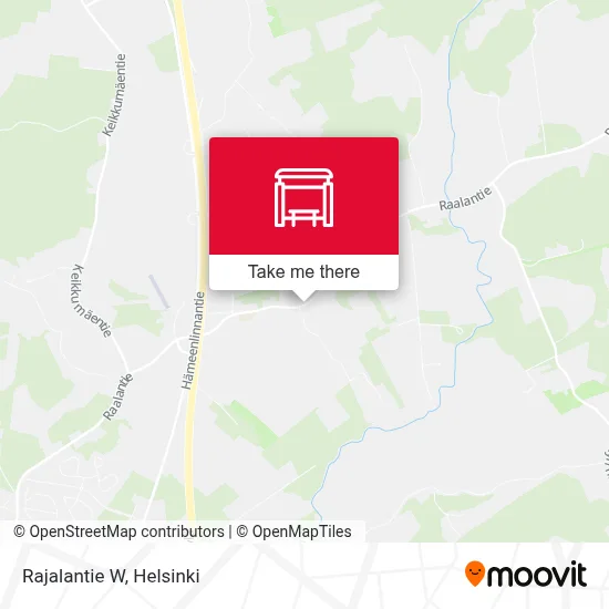 Rajalantie W map