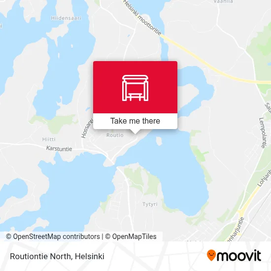Routiontie North map