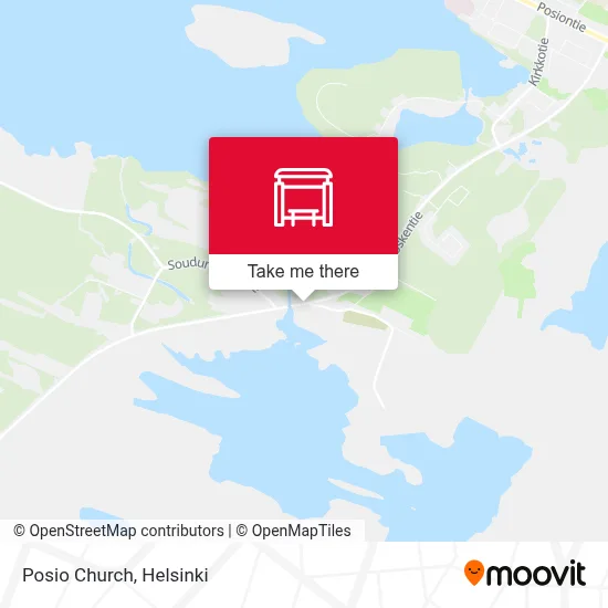 Posio Church map