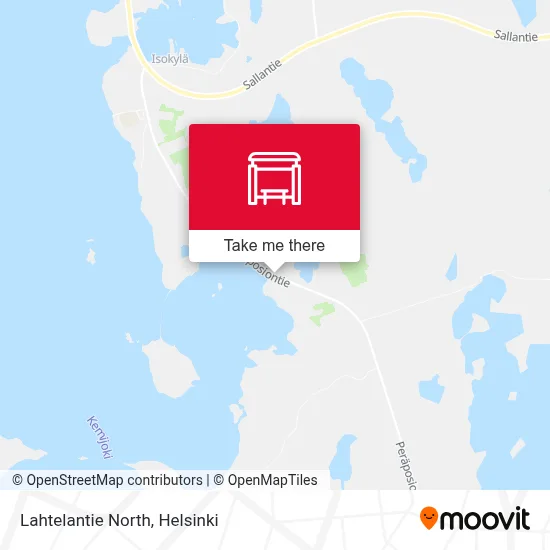 Lahtelantie North map