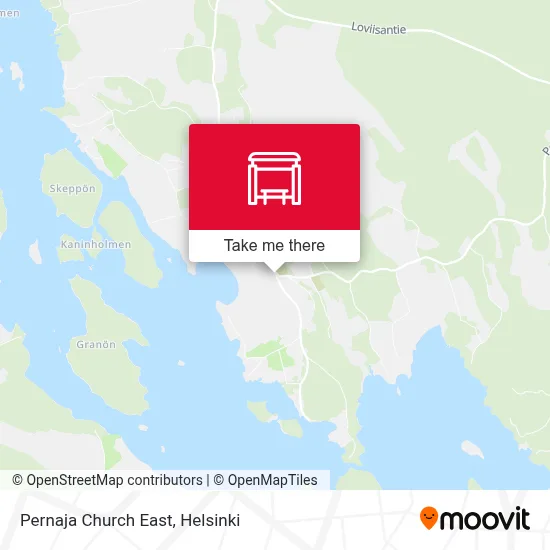 Pernaja Church East map