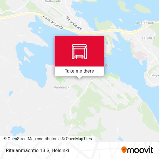 Ritalanmäentie 13 S map
