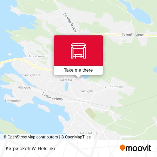 Karpalokoti W map