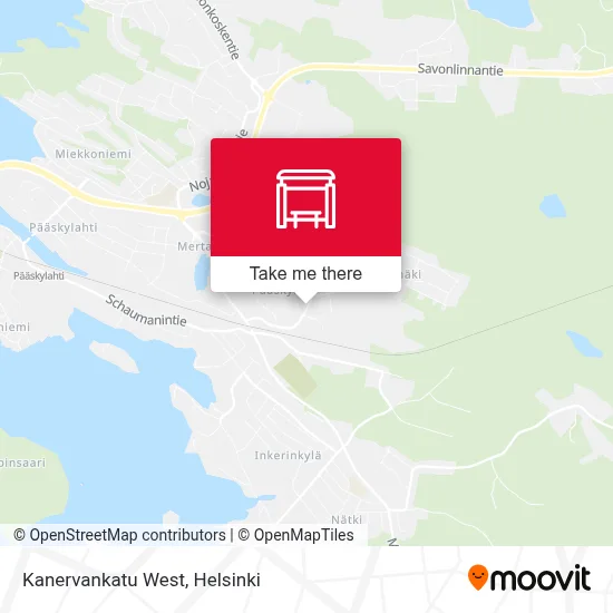 Kanervankatu West map