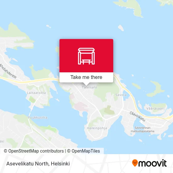 Asevelikatu North map