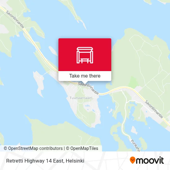 Retretti Highway 14 East map