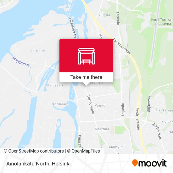 Ainolankatu North map