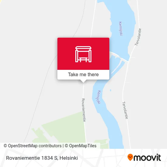 Rovaniementie 1834 S map