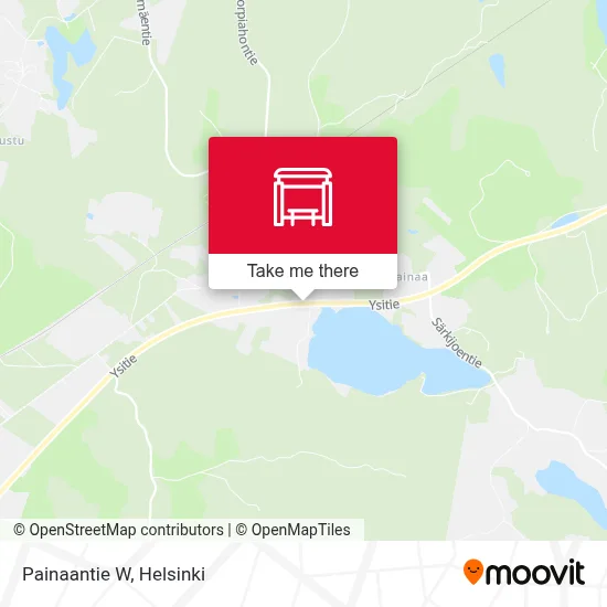 Painaantie W map