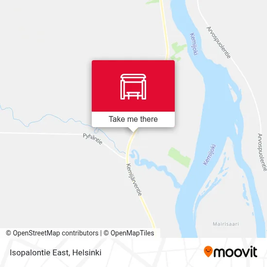 Isopalontie East map