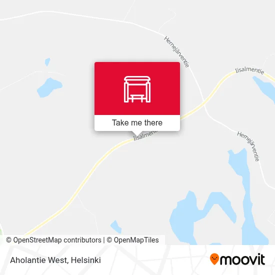 Aholantie West map