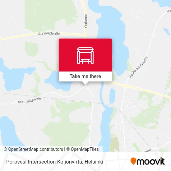 Porovesi Intersection Koljonvirta map