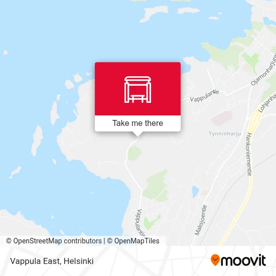 Vappula East map