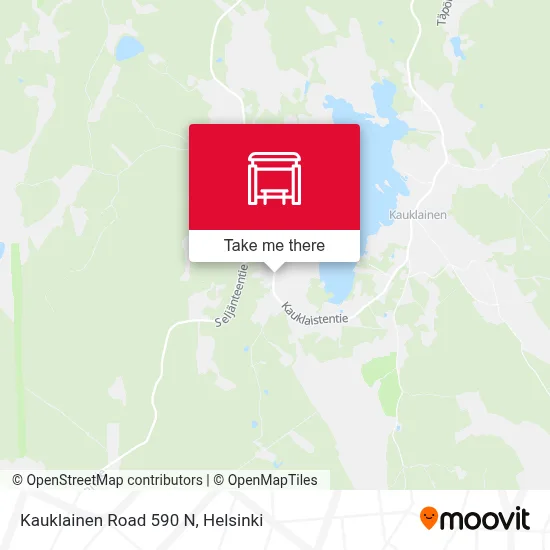 Kauklainen Road 590 N map
