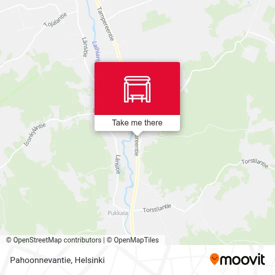 Pahoonnevantie map