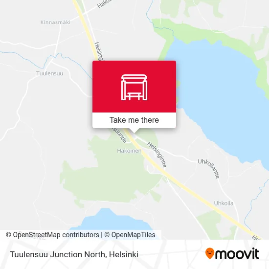 Tuulensuu Junction North map