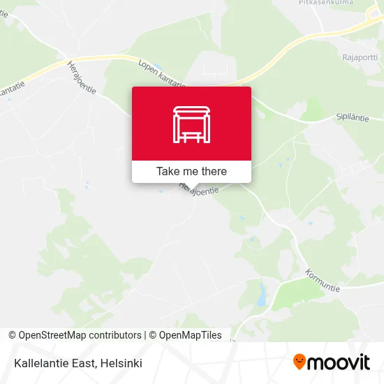 Kallelantie East map