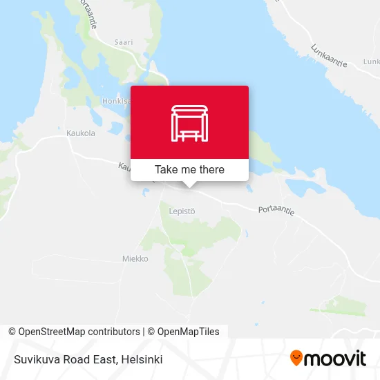 Suvikuva Road East map