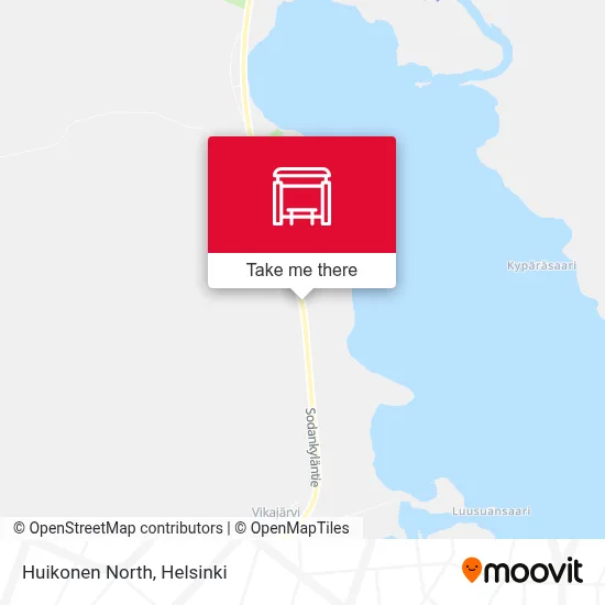 Huikonen North map