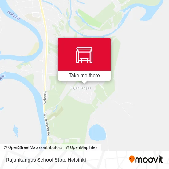 Rajankangas School Stop map