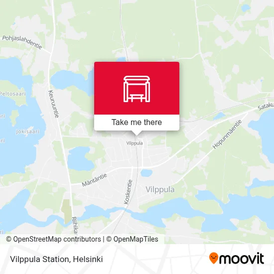 Vilppula Station map